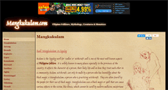 Desktop Screenshot of mangkukulam.com